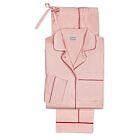 Matouk Nocturne Pink & Scarlet Pajama Set XLarge