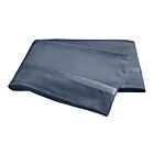 Matouk Nocturne Steel Blue Queen/Full Flat Sheet - 96x112"