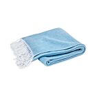 Matouk Pezzo Cerulean Throw