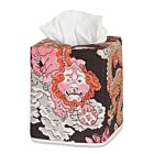 Matouk Tissue Box Cover Chocolate Persimmon