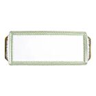 Mottahedeh Lace Apple Green Sandwich Tray