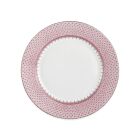 Mottahedeh Lace Pink Dessert Plate