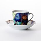 Mottahedeh Tobacco Leaf Tea Cup & Saucer Set