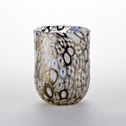 Murrine Glass Tumbler Black & White