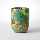 Murrine Glass Tumbler Forest Green