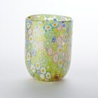 Murrine Glass Tumbler Lime Pastels