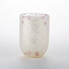 Murrine Glass Tumbler White & Pink