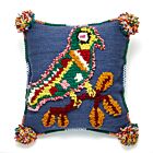 Nathalie Lete Pillow Flower Dark Blue 20"