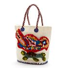 Nathalie Lete Tote Bag Small Bird Ecru