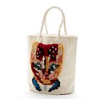 Nathalie Lete Tote Bag Small Kitty Ecru