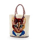 Nathalie Lete Tote Bag Small Kitty Ecru
