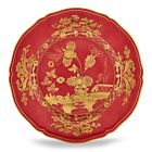 Ginori Oriente Italiano Rubrum Gold Rim Charger Plate