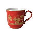 Ginori Oriente Italiano Rubrum Gold Rim Mug