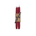 Greentree Home Rope Bittersweet Red Taper Pair 10"