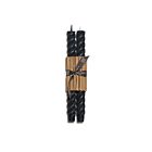 Greentree Home Rope Black Taper Pair 10"