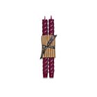 Greentree Home Rope Wild Plum Taper Pair 10"