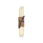 Greentree Home Square Cream Taper Pair 12"