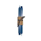 Greentree Home Square Peacock Taper Pair 12"