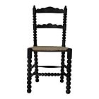 Oak Black Finish Perle Chair