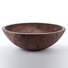 Peterman Black Walnut Wood Round Bowl 15"