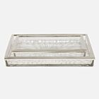 Pigeon & Poodle Argos Clear & Nickle Set/2 Nested Trays