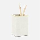 Pigeon & Poodle Bradford White & Gold Brush Holder