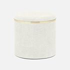 Pigeon & Poodle Bradford White & Gold Canister Large