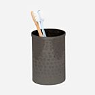 Pigeon & Poodle Buren Black Nickel Brush Holder
