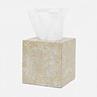 Pigeon & Poodle Callas Gold & White Tissue Box Square