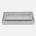 Pigeon & Poodle Callas Silver & White Set/2 Nesting Trays