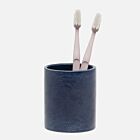 Pigeon & Poodle Cordoba Navy Brush Holder