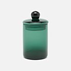 Pigeon & Poodle Glass Darby Canister Smokey Green Small