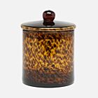 Pigeon & Poodle Glass Darby Canister Tortoise Large