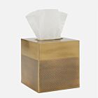 Pigeon & Poodle Hagen Antique Brass Tissue Box