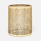 Pigeon & Poodle Lynn Matte Gold Wastebasket
