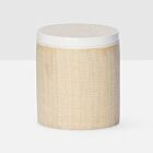 Pigeon & Poodle Maranello Beige Abaca & White Resin Canister