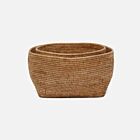 Pigeon & Poodle Rattan Natural Set/2 Nested Baskets