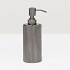 Pigeon & Poodle Redon Black Nickel Ribbed Metal Pump