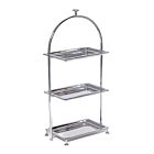 Polished Nickel High Tea 3-Tier Serving Stand
