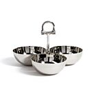 Polished Nickel Trio Condiment Set