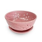Rachael Pots Berry Bowl & Saucer Pink Large