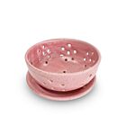Rachael Pots Berry Bowl & Saucer Pink Small