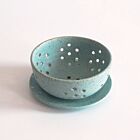 Rachael Pots Berry Bowl & Saucer Robin's Egg Blue Small