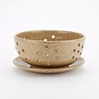 Rachael Pots Berry Bowl & Saucer Sand Small