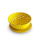 Rachael Pots Berry Bowl & Saucer Yellow Small