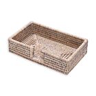 Rattan Guest Towel Napkin Holder White