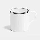 Richard Brendon Double Line Matte Black Mug Large