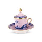 Ginori Oriente Italiano Azalea Gold Rim Espresso Cup Set