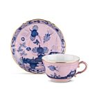 Ginori Oriente Italiano Azalea Gold Rim Tea Cup Set