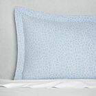 Sferra Aurelia White & Poolside Euro Sham - 26x26"